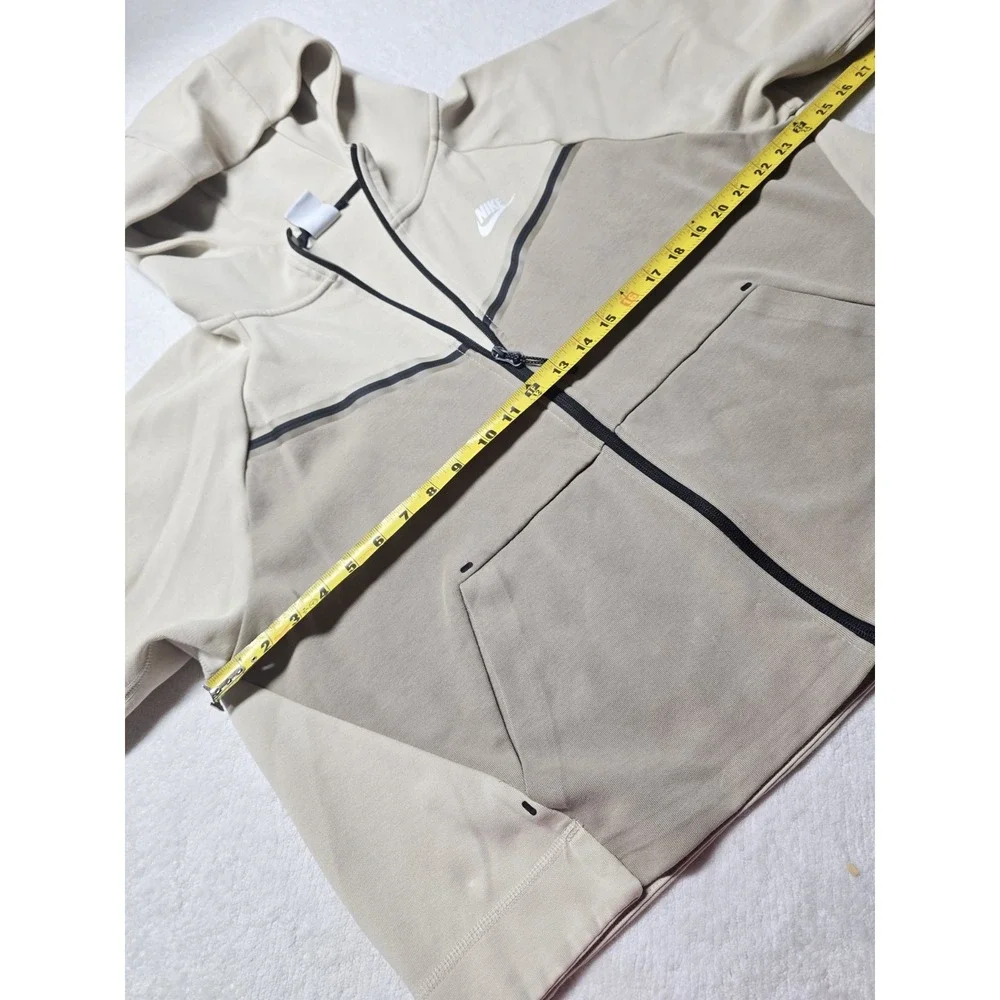 Nike Tech Fleece Full Zip Hoodie Women's Plus 1X Beige Brown Athletic Jacket